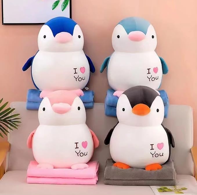 DailyEase™ 3-in-1 Kids Blanket and Pillow and Soft Toy