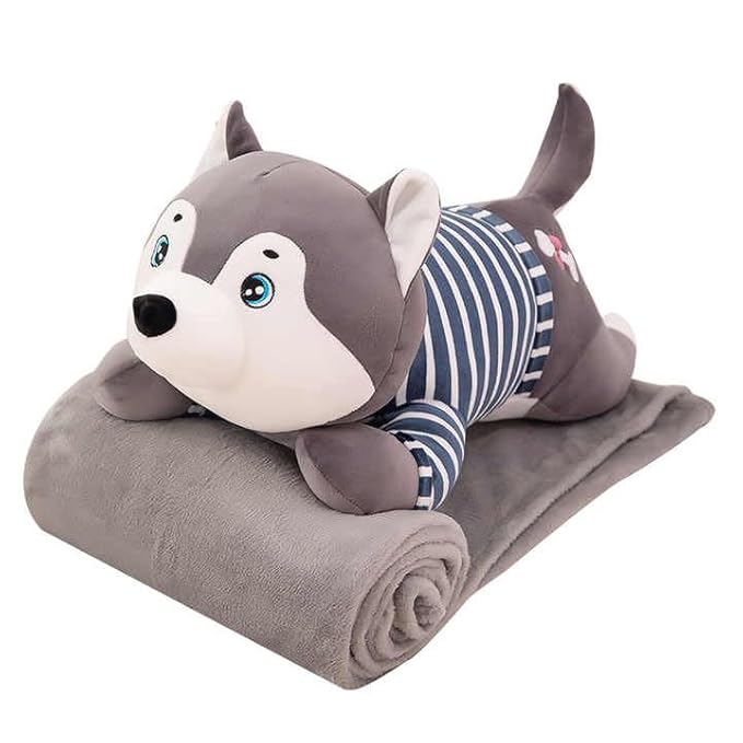 DailyEase™ 3-in-1 Kids Blanket and Pillow and Soft Toy
