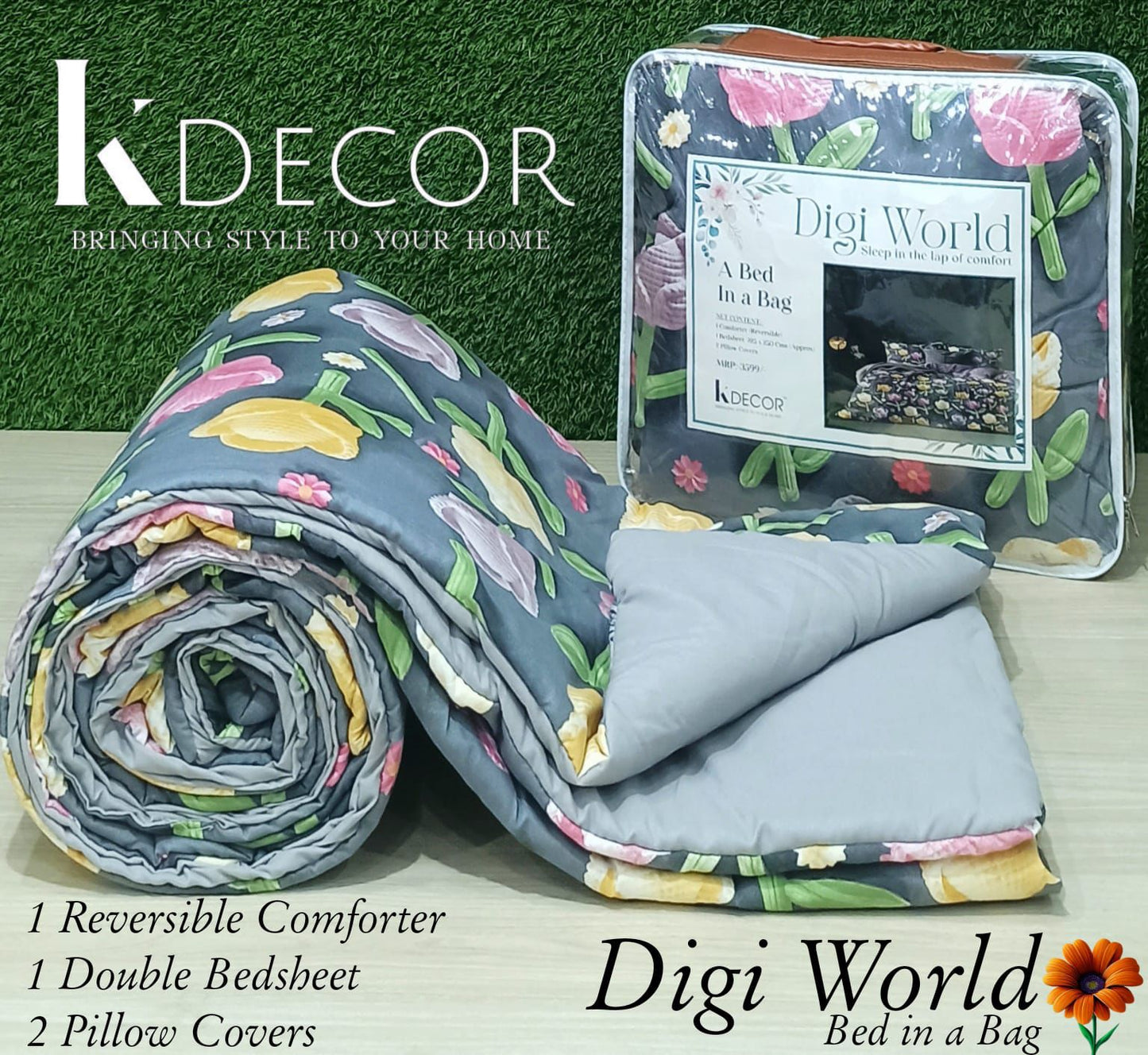 7D Digital Print Bed in a bag