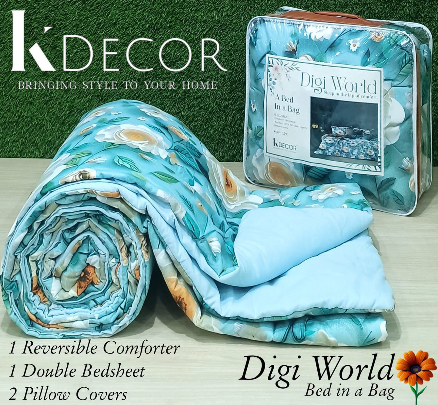 7D Digital Print Bed in a bag