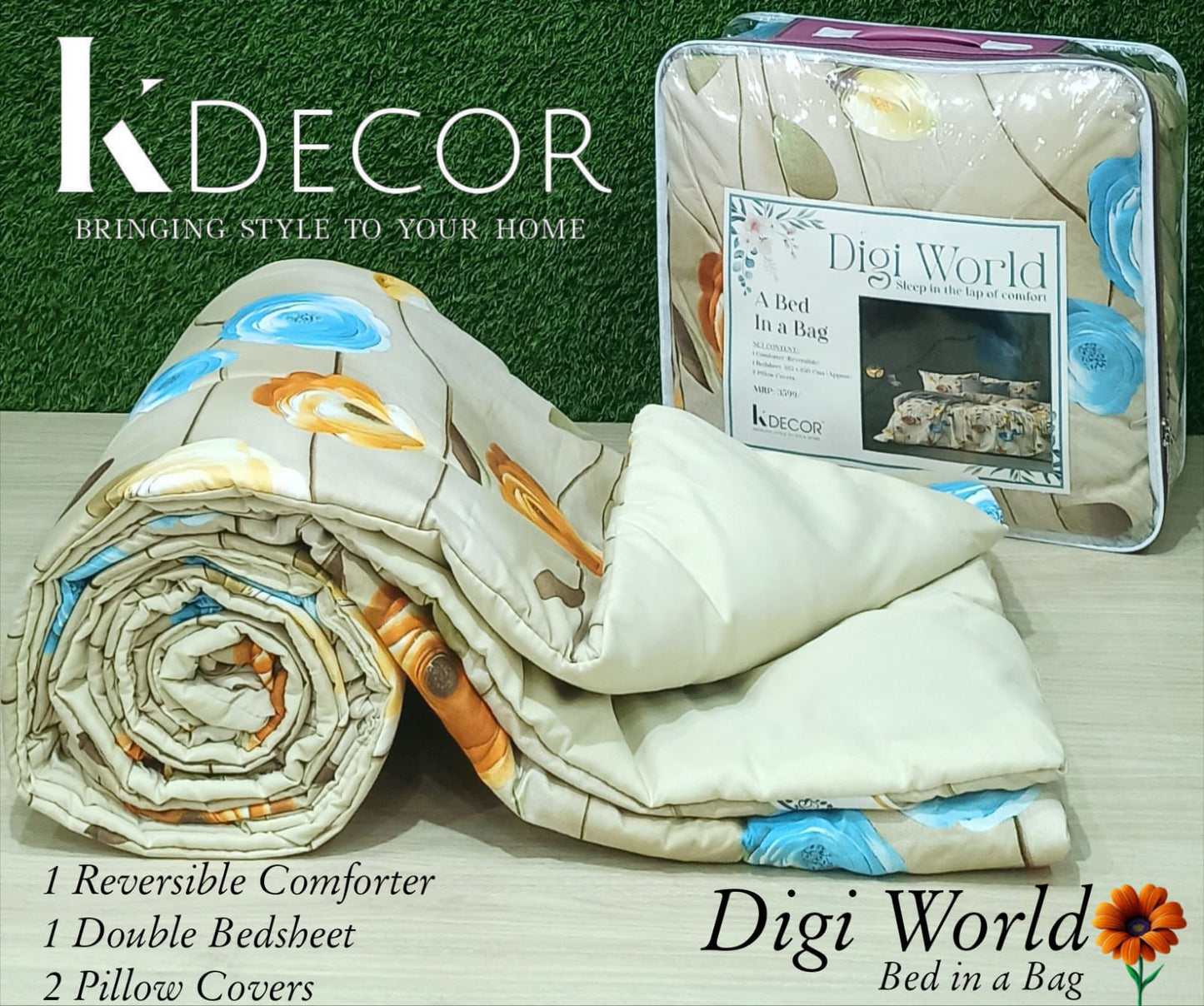 7D Digital Print Bed in a bag