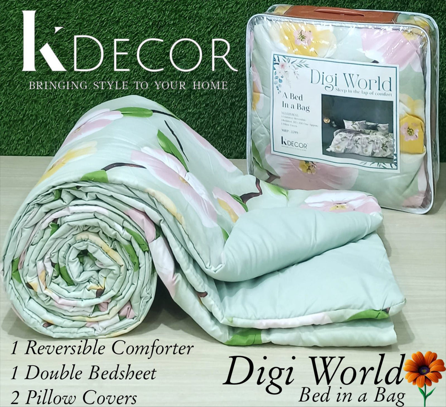 7D Digital Print Bed in a bag